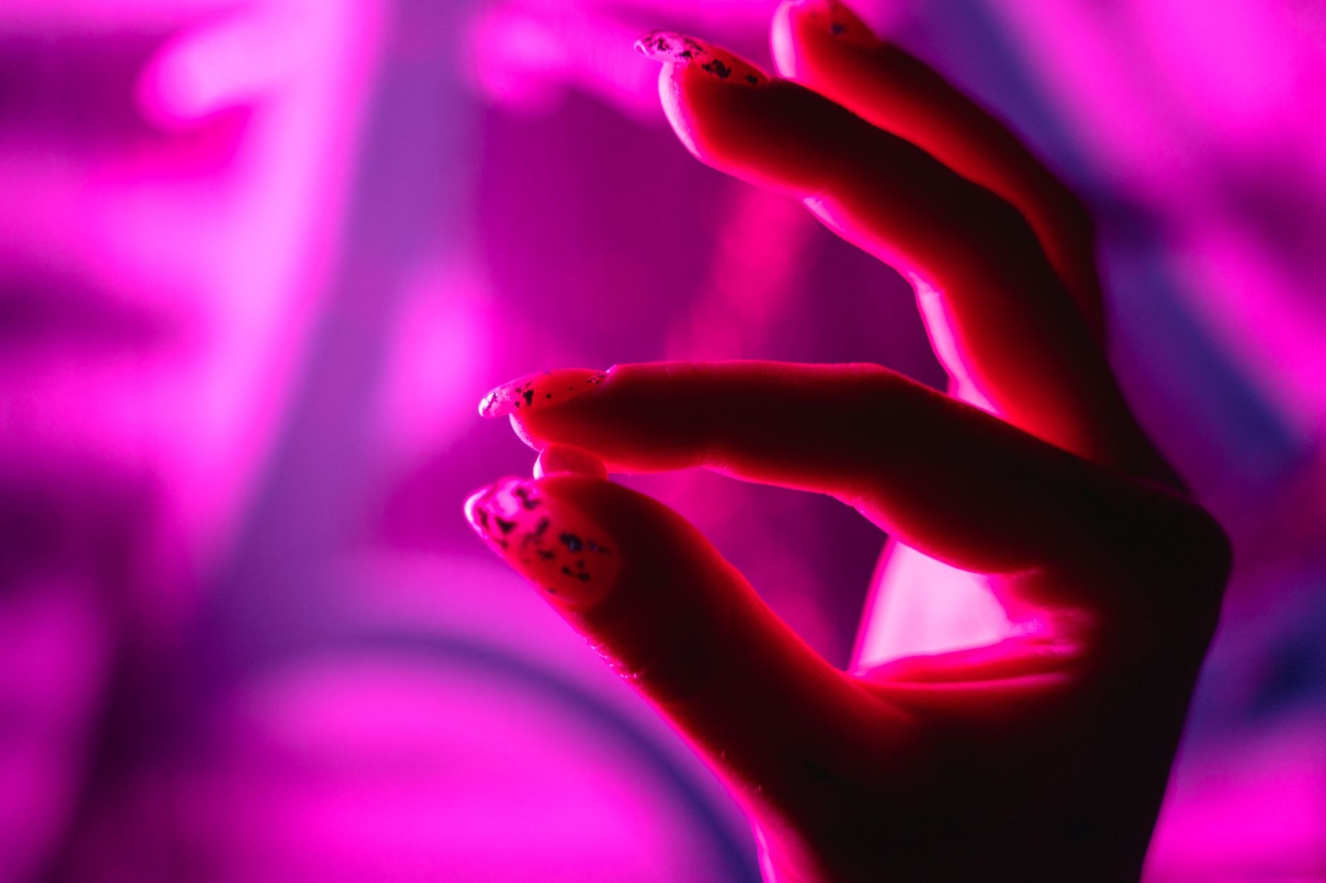 Bright, bold nail art